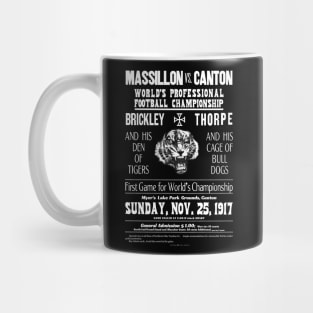 Massillon vs. Canton, 1917 white text Mug